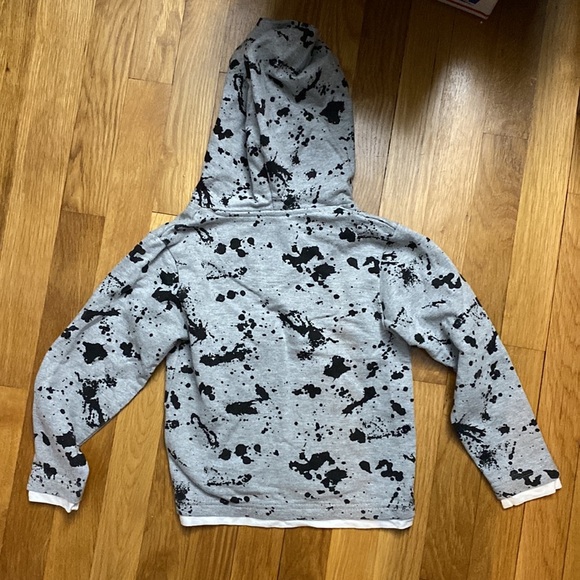 Punk Royals Splatter Gray and Black Hoodie Boys 5/6Y - Picture 6 of 7